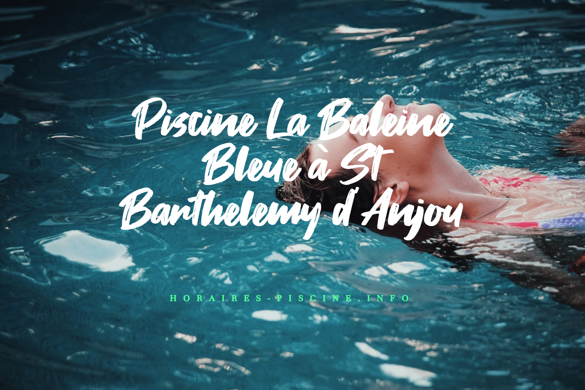 Piscine La Baleine Bleue à St Barthelemy d'Anjou