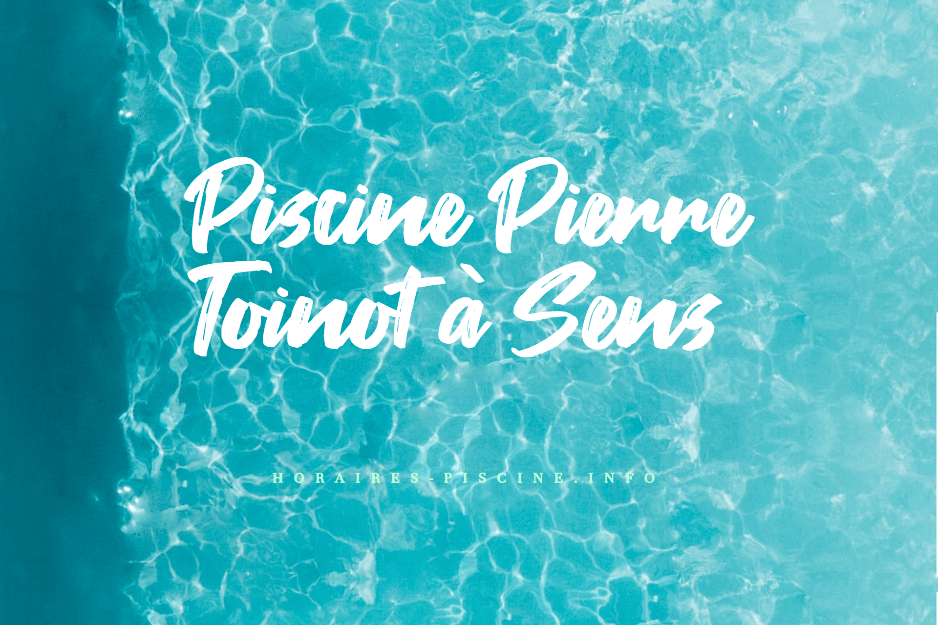 Piscine Pierre Toinot à Sens